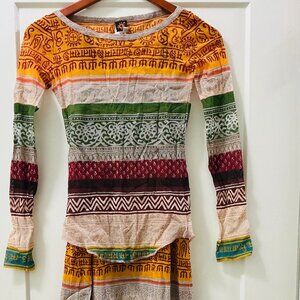 Jean Paul Gaultier Soleil – Vintage Two-Piece Set (Top + Midi Skirt)